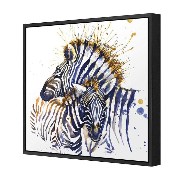Zebra Watercolour (square) Wall Art