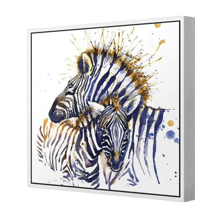 Zebra Watercolour (square) Wall Art