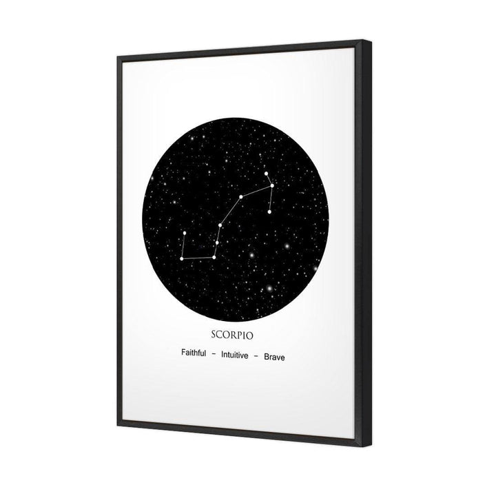 Zodiac Constellation Black - Scorpio Wall Art