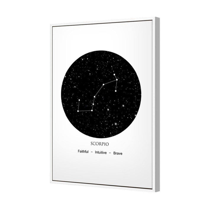 Zodiac Constellation Black - Scorpio Wall Art