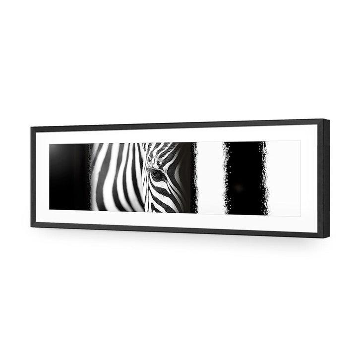 Zebra Eye Arty, black and white Wall Art