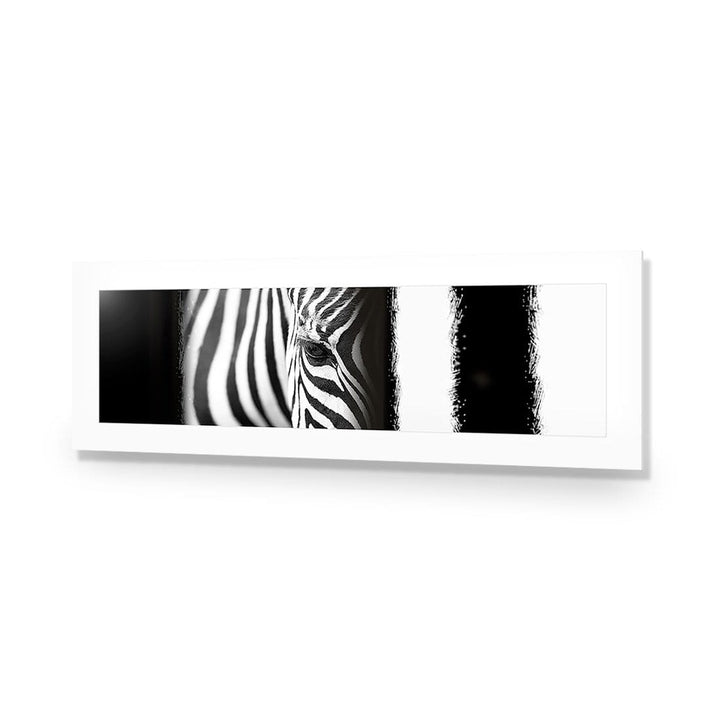 Zebra Eye Arty, black and white Wall Art